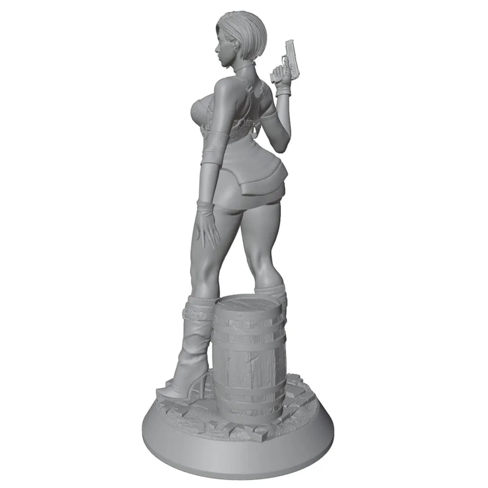1/24 Female Tactical Operator with Dual Rifles, Resin Model Figure Kit, Fantasy Theme, Unassembled and Unpainted