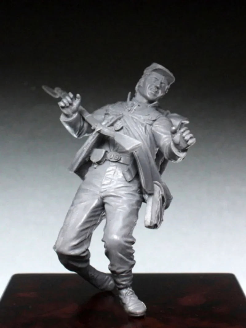 1/35 American Civil War Wounded Union Soldier, Resin Model Figure Kit, Unassembled and Unpainted