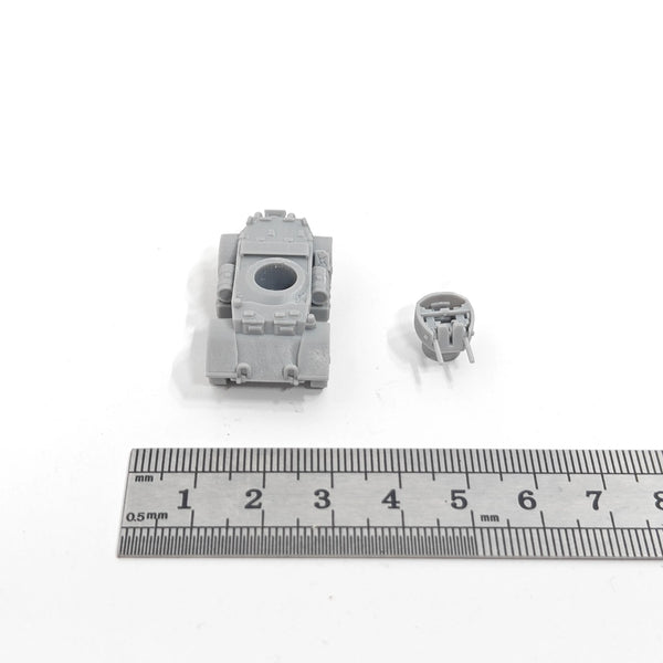 1/144 WWII T17E2 Staghound Armored Car, Resin Model Vehicle Kit, Unassembled and Unpainted