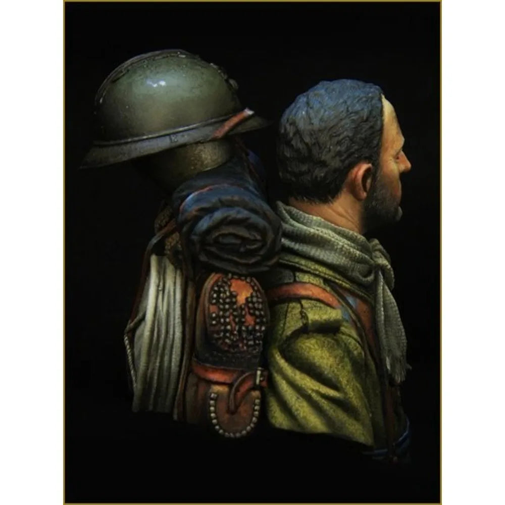 1/10 WWI French Foreign Legion Soldier, Resin Model Bust Kit, Unassembled and Unpainted