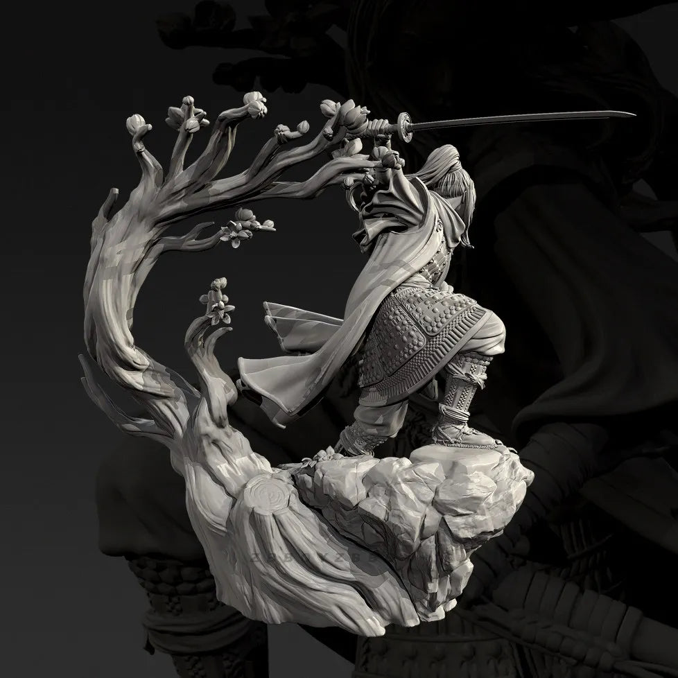 75mm Sorceress, Resin Model Bust Kit, Fantasy Theme, Unassembled and Unpainted