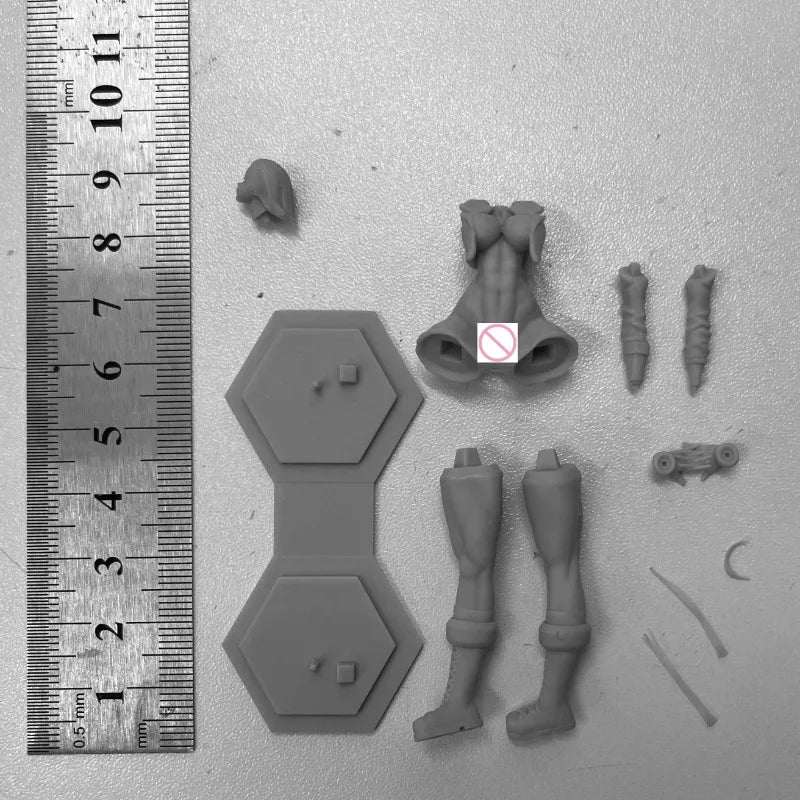 1/24 Female Boxer, Resin Model Figure Kit, Fantasy Theme, Unassembled and Unpainted