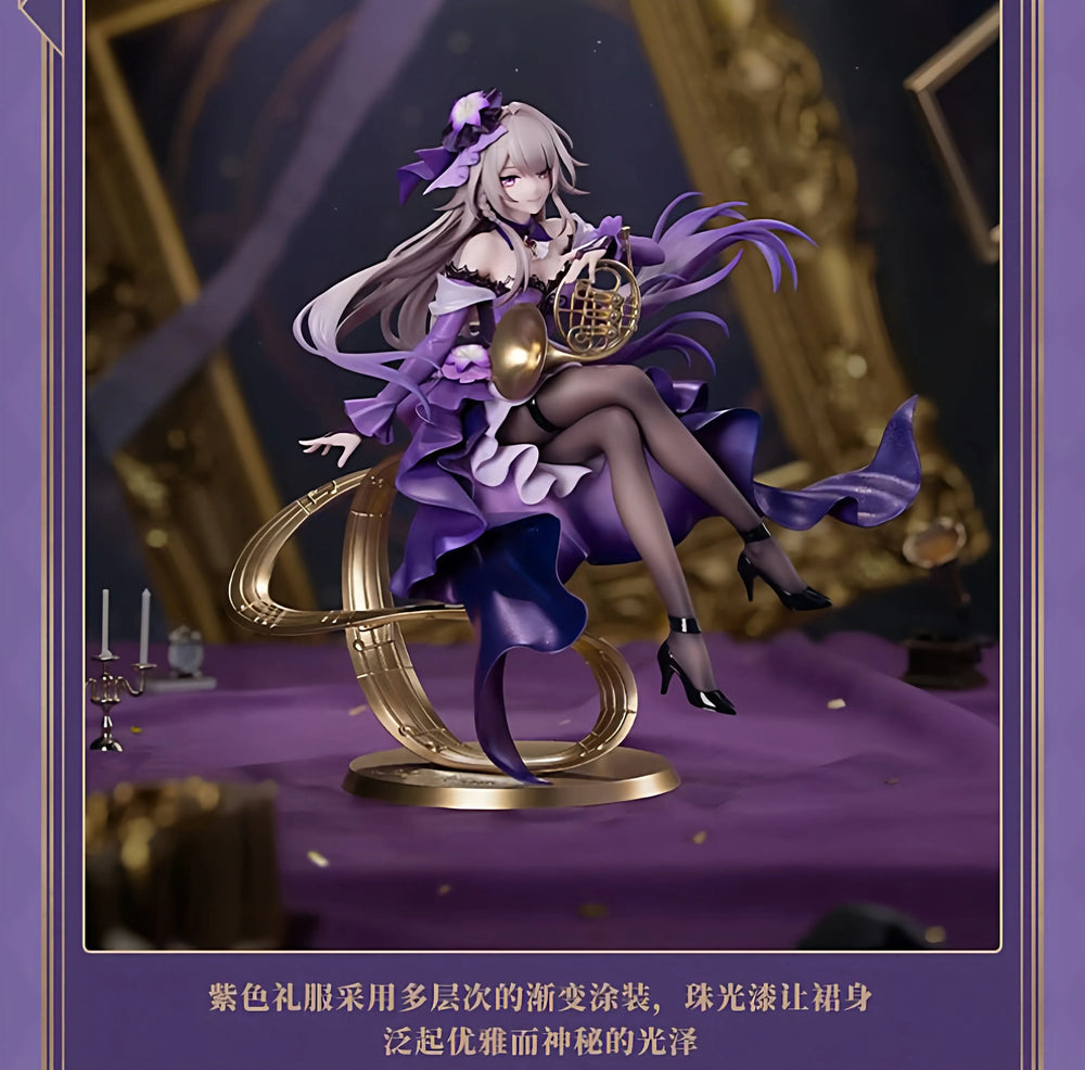 1/8 Character in Purple Dress, Resin Model Figure Kit, Anime Theme, Unassembled and Unpainted