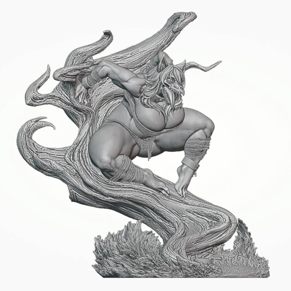 1/24 Demon Creature with Tentacles, 6 Figures, Resin Model Figure Kit, Fantasy Theme, Unassembled and Unpainted