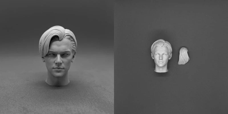 1/6 Film Character Head Sculptures, Resin Model Bust Kit, Historical Theme, Unassembled and Unpainted