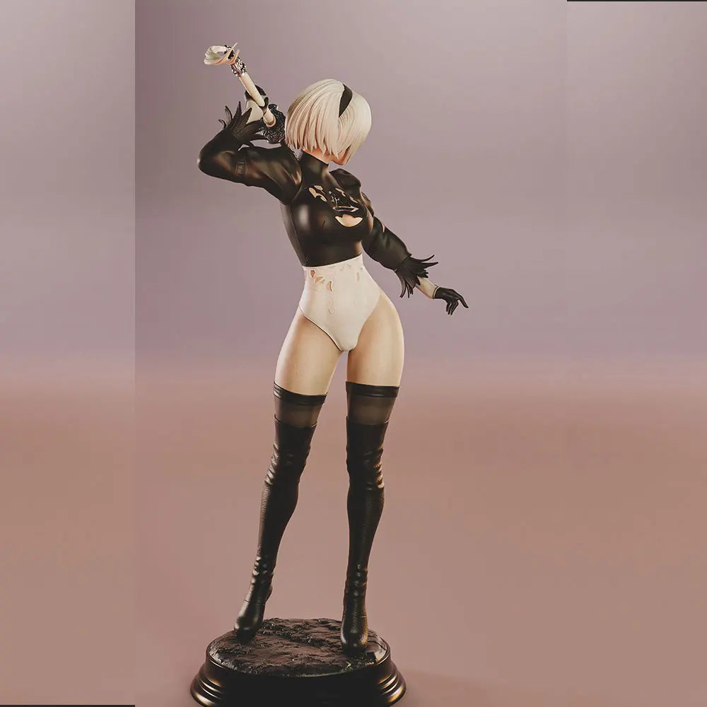 1/24 Sexy Fantasy Warrior Female, Resin Model Figure Kit, Unassembled and Unpainted