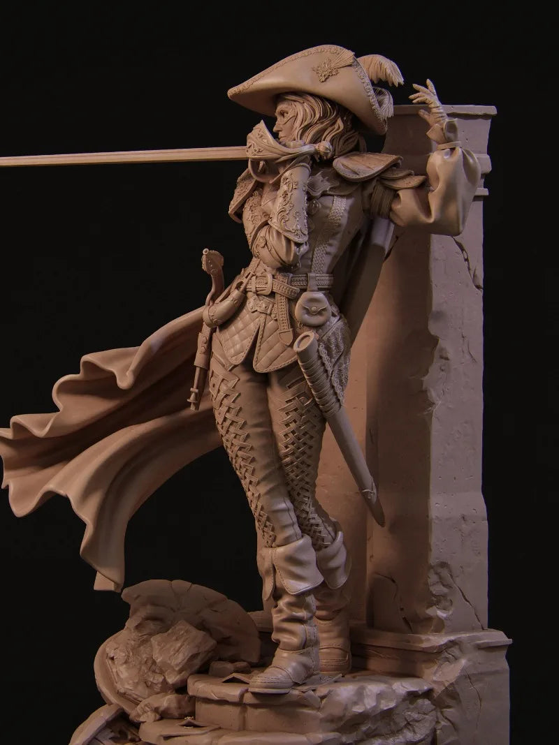 1/24 Camilla the Duelist, Resin Model Figure Kit, Fantasy Theme, Unassembled and Unpainted