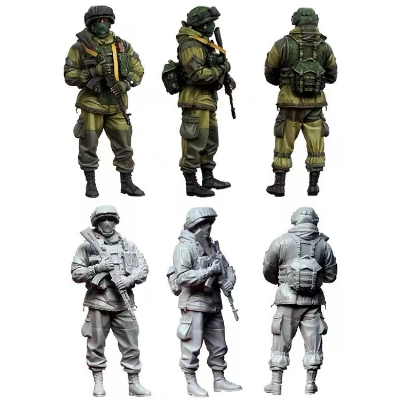 1/35 Modern Military Operator with Tactical Gear, 6 Figures, Resin Model Figure Kit, Unassembled and Unpainted