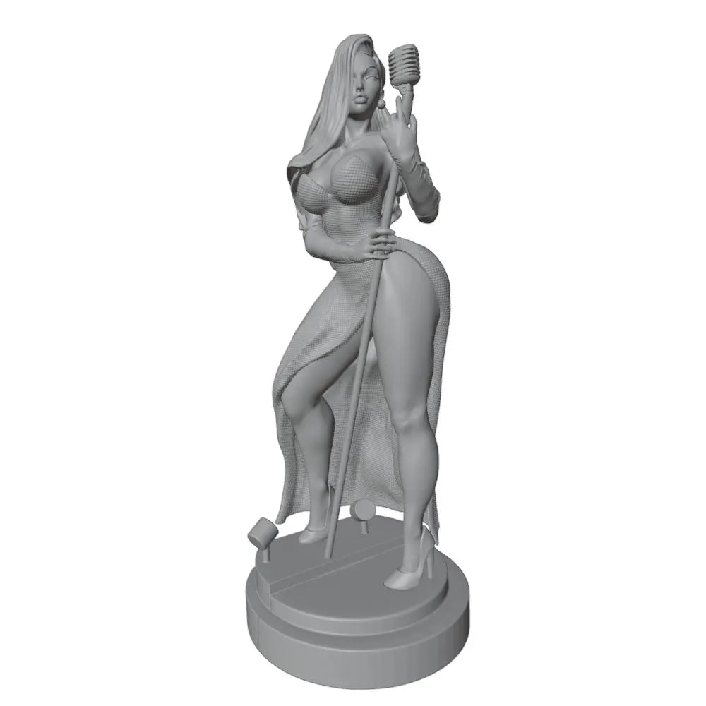 1/24 Singer Character, Resin Model Figure Kit, Anime Theme, Unassembled and Unpainted