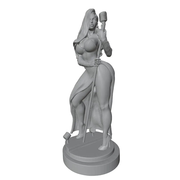 1/24 Singer Character, Resin Model Figure Kit, Anime Theme, Unassembled and Unpainted