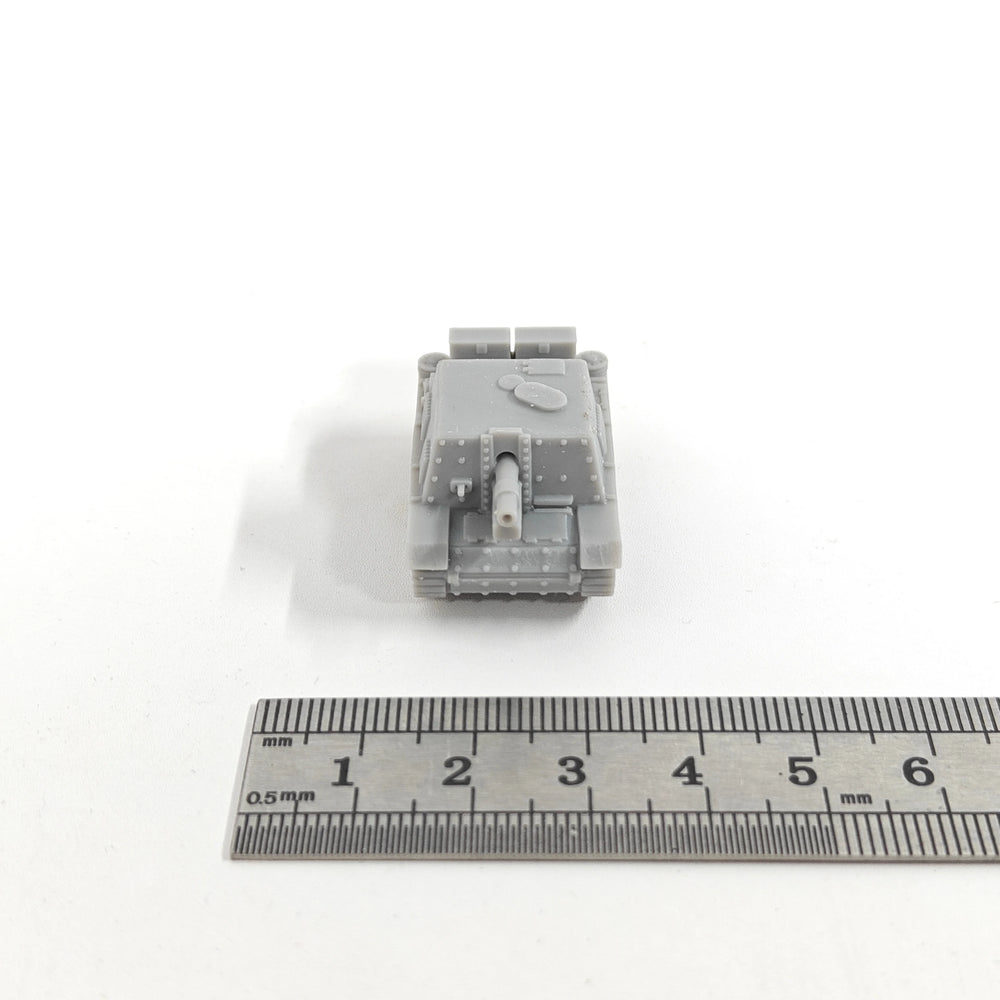 1/144 WWII Sturm-Infanteriegeschütz 33B, Resin Model Vehicle Kit, Unassembled and Unpainted
