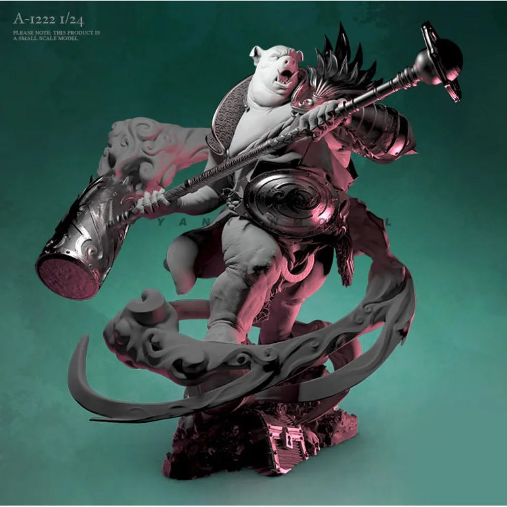 1/24 Marshal Tianpeng Pig Warriors, 3 Figures, Resin Model Figure Kit, Fantasy Theme, Unassembled and Unpainted