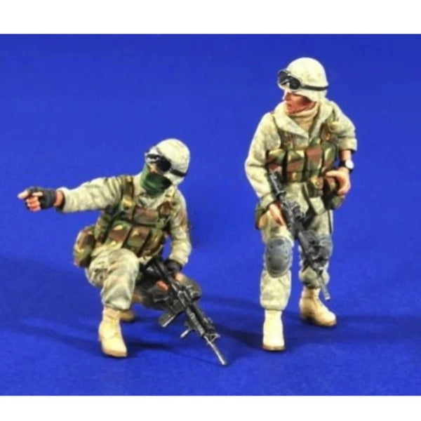 1/35 Modern U.S. Reconnaissance Team, 2 Figures, Resin Model Figure Kit, Unassembled and Unpainted