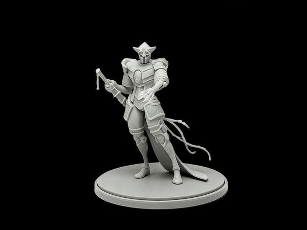 45mm Knight Captain, Resin Model Figure Kit, Sci-Fi Theme, Unassembled and Unpainted