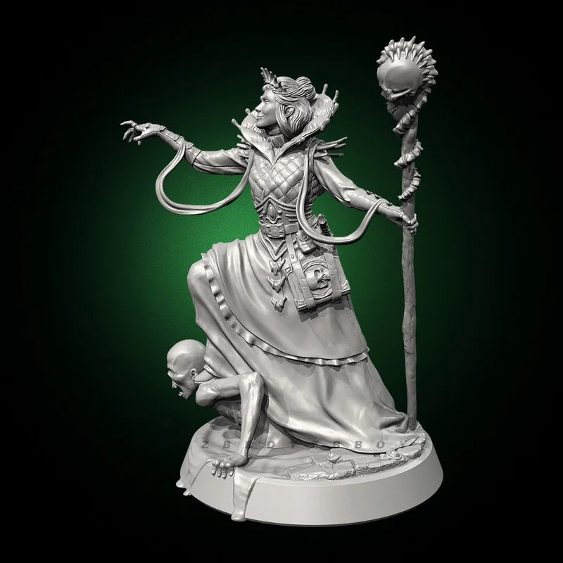 38mm Magician, Resin Model Figure Kit, Fantasy Theme, Unassembled and Unpainted