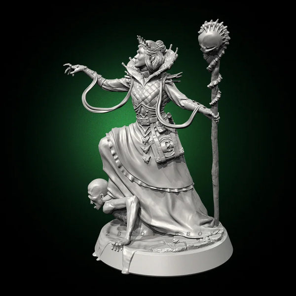 38mm Magician, Resin Model Figure Kit, Fantasy Theme, Unassembled and Unpainted