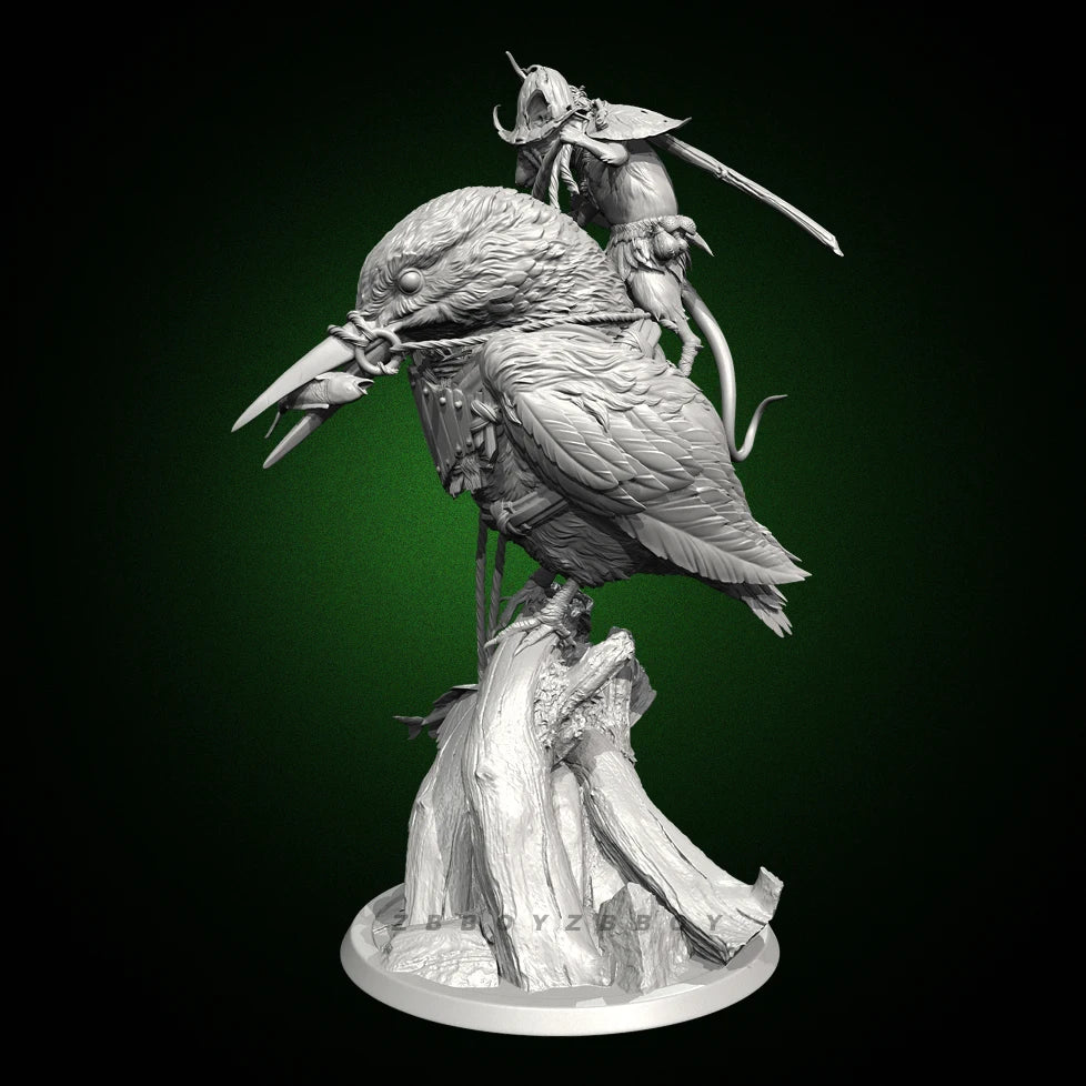 150mm Beast Warrior, Resin Model Figure Kit, Fantasy Theme, Unassembled and Unpainted