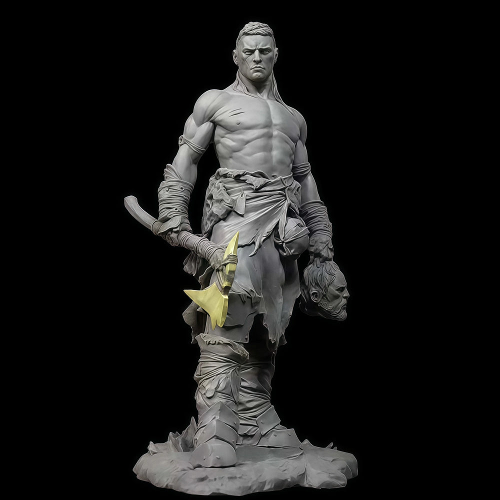 1/24 Ancient Barbarian Warriors with Feathered Helms, 3 Figures, Resin Model Figure Kit, Unassembled and Unpainted