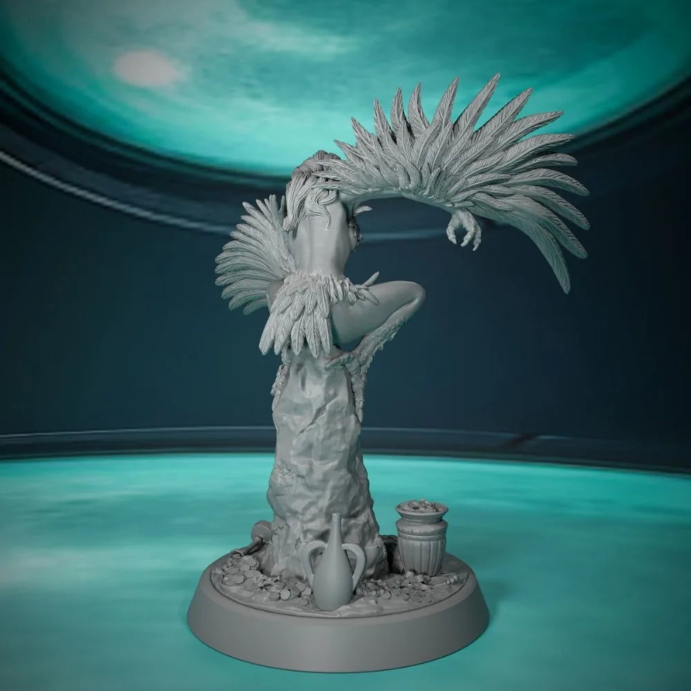 75mm Harpy, Resin Model Figure Kit, Fantasy Theme, Unassembled and Unpainted