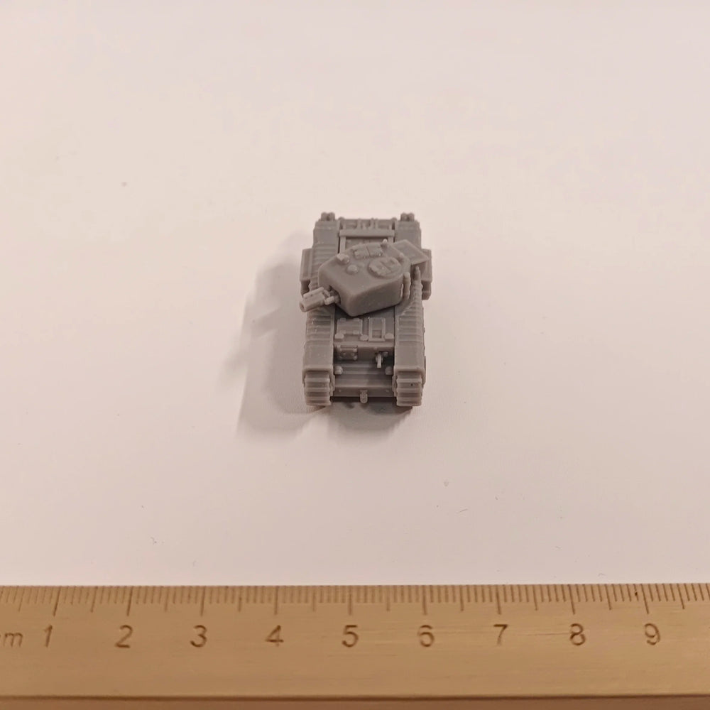 1/144 WWII British Churchill Infantry Tank, Resin Model Vehicle Kit, Unassembled and Unpainted
