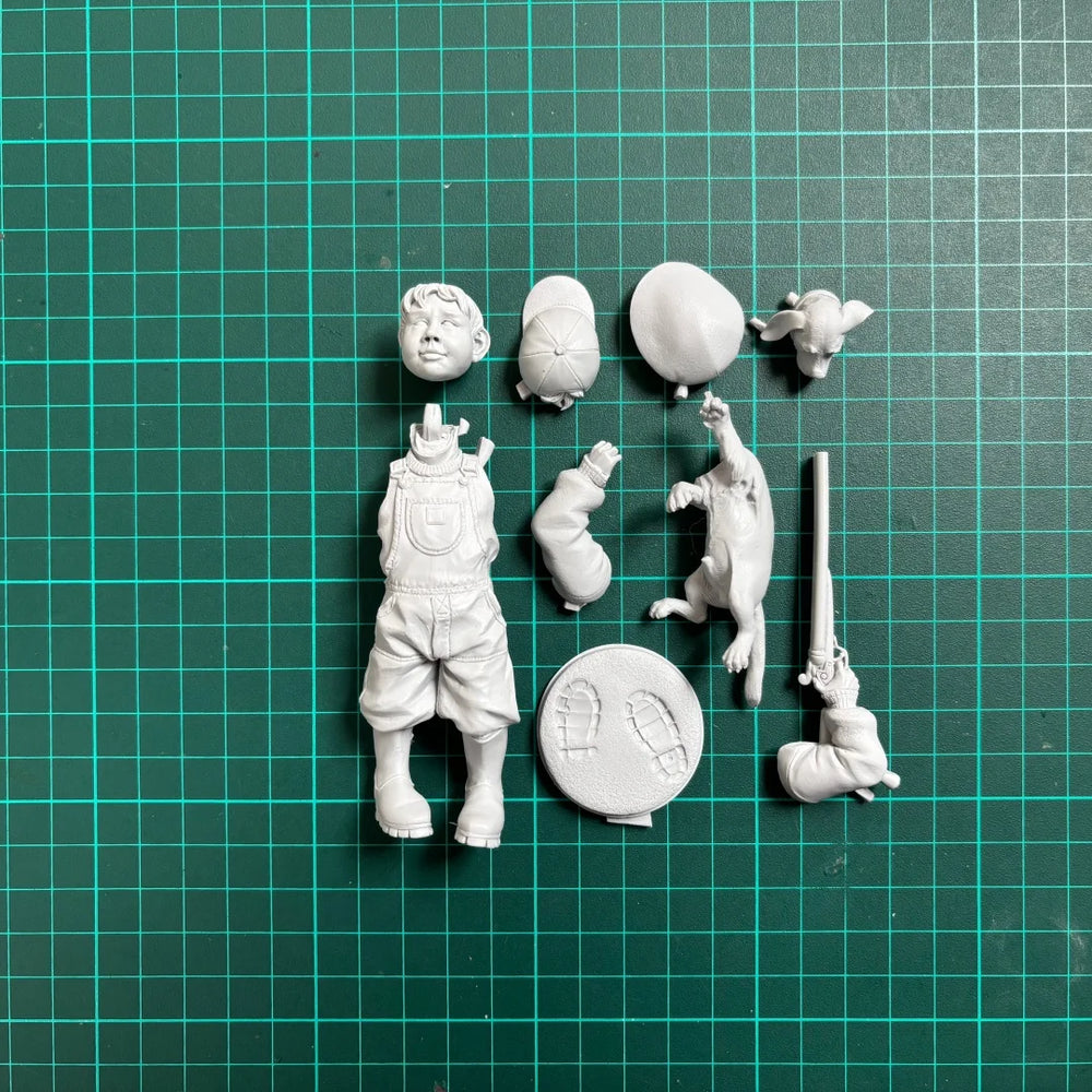 1/10 Young Hunter, Resin Model Figure Kit, Historical Theme, Unassembled and Unpainted