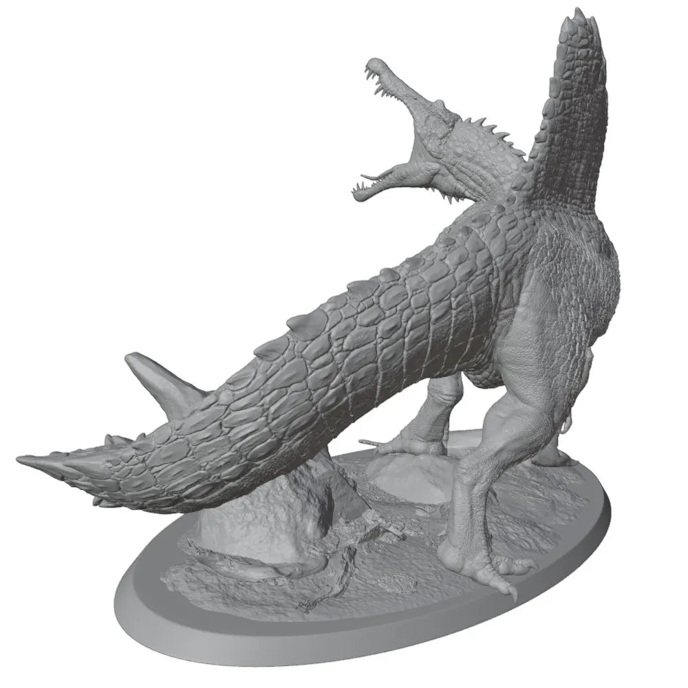 1/100 Spinosaurus & Theropod Dinosaurs, 3 Figures, Resin Model Creature Kit, Wildlife Theme, Unassembled and Unpainted