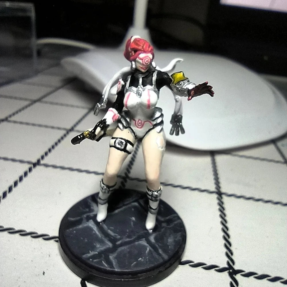38mm Modern Anime Female Soldier, Resin Model Figure Kit, Unassembled and Unpainted