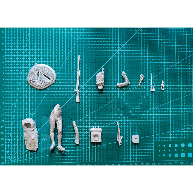 1/18 Napoleonic French Imperial Guard Dragoon, Resin Model Figure Kit, Unassembled and Unpainted
