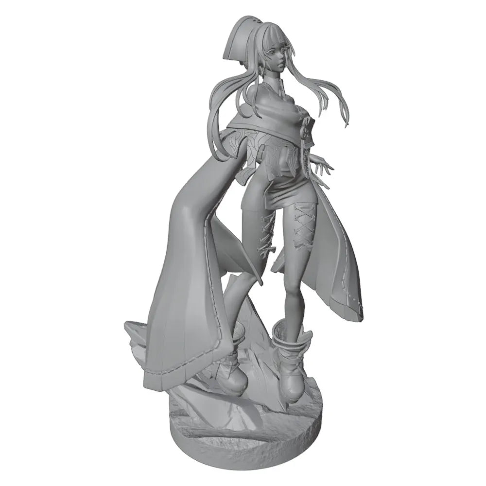 1/24 Demon Sorceress with Bat Wings, Resin Model Figure Kit, Anime Theme, Unassembled and Unpainted