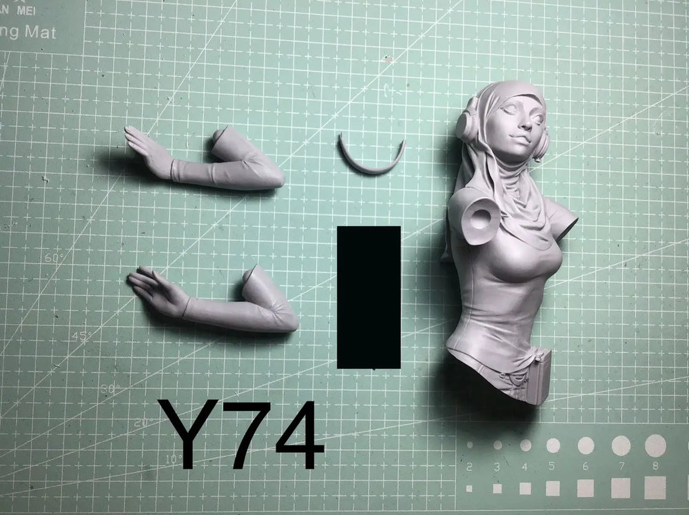 1/10 Contemporary Female, Resin Model Bust Kit, Unassembled and Unpainted
