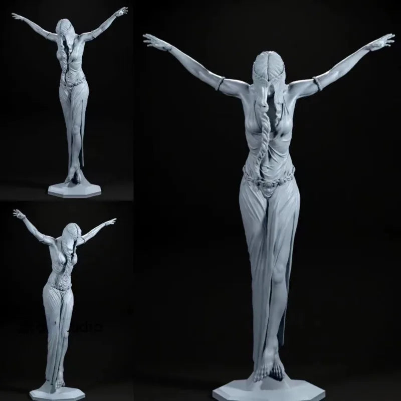 1/24 Victorious Female with Braided Hair, Resin Model Figure Kit, Fantasy Theme, Unassembled and Unpainted