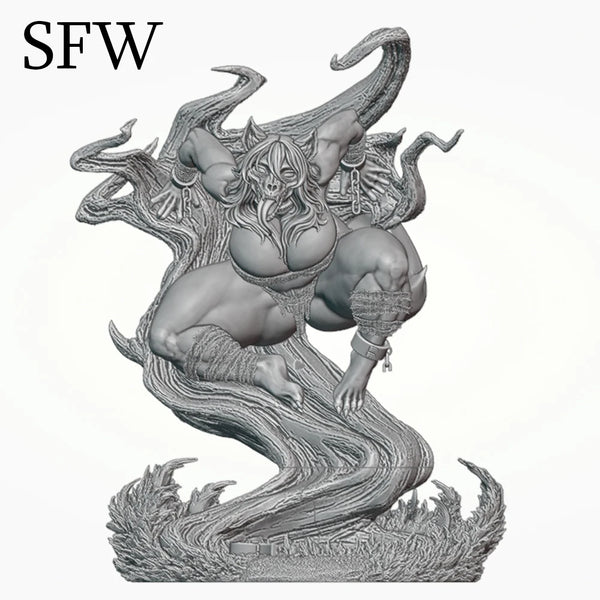 1/24 Demon Creature with Tentacles, 6 Figures, Resin Model Figure Kit, Fantasy Theme, Unassembled and Unpainted