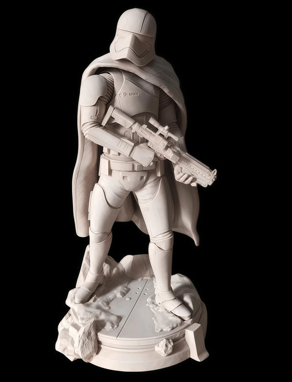 120mm Modern Sci-Fi Combat Trooper with Cape, Resin Model Figure Kit, Unassembled and Unpainted