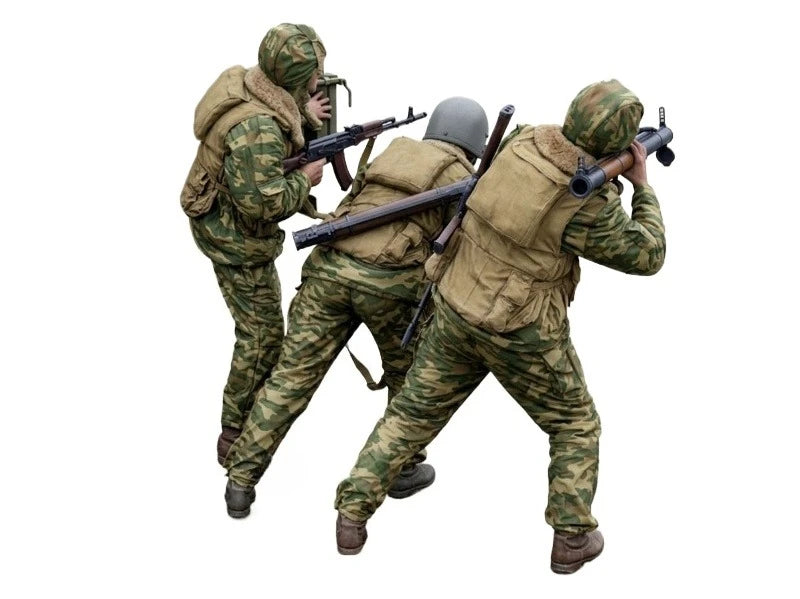 1/16 Modern Russian Tactical Squad in Assault, 6 Figures, Resin Model Figure Kit, Unassembled and Unpainted