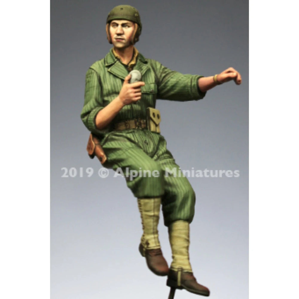 1/35 WWII US Tank Commander, 2 Figures, Resin Model Figure Kit, Unassembled and Unpainted
