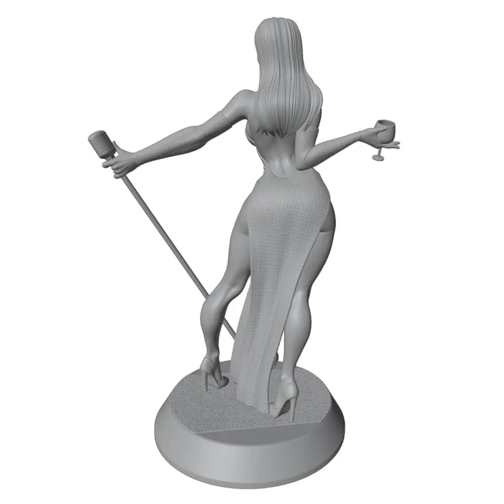 1/24 Fantasy Warrior Pin-up, Resin Model Figure Kit, Unassembled and Unpainted