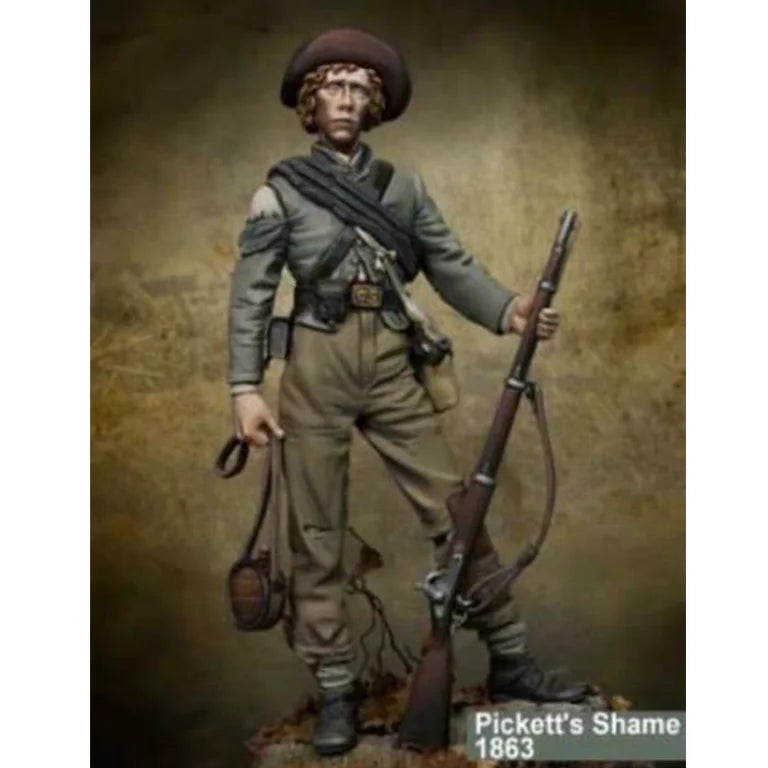 75mm American Civil War Soldier, Resin Model Figure Kit, Unassembled and Unpainted