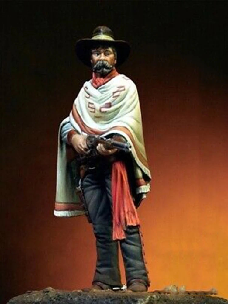1/32 American Civil War Cavalry Officer, Resin Model Figure Kit, Unassembled and Unpainted