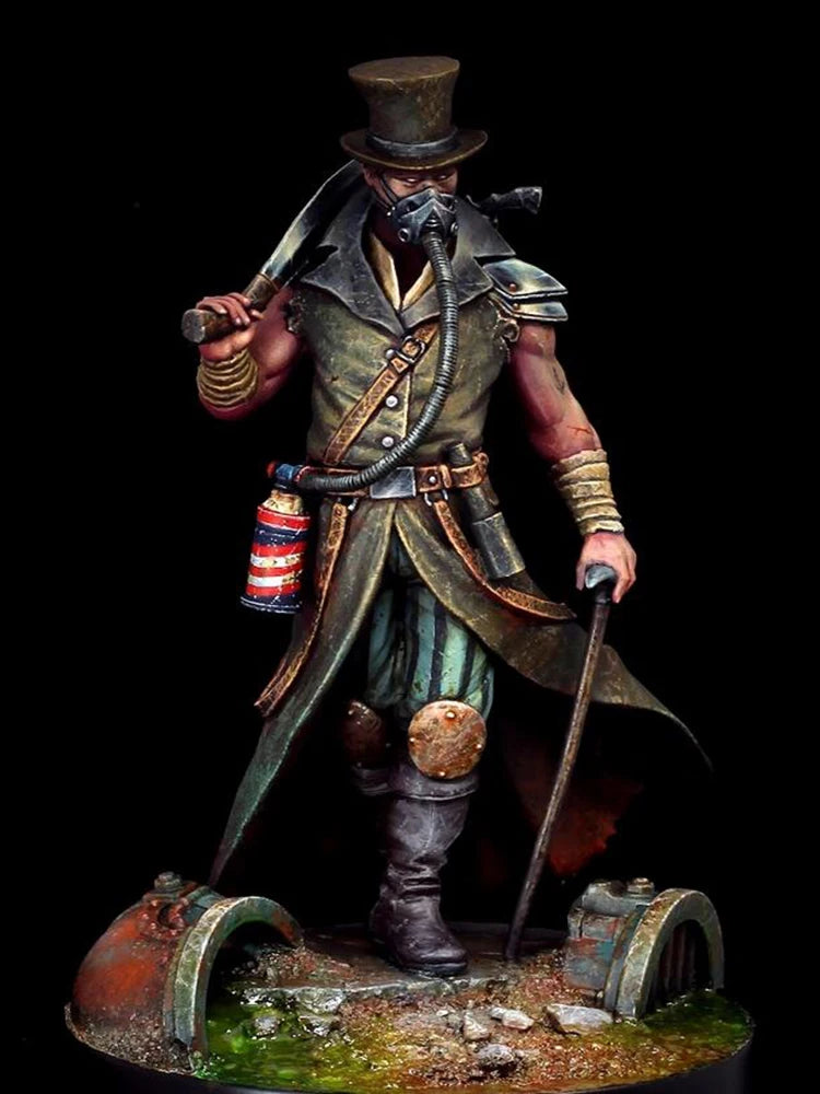 75mm Warrior with Sword, Resin Model Figure Kit, Fantasy Theme, Unassembled and Unpainted