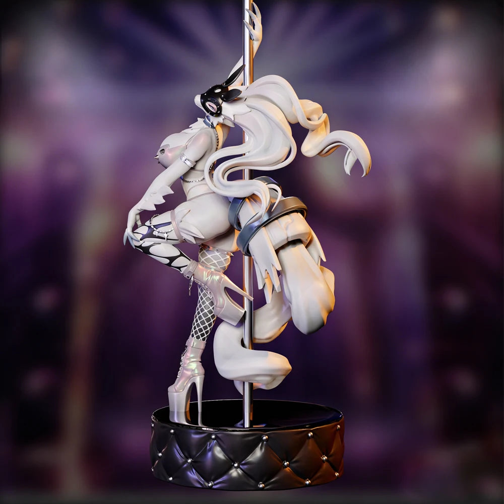 1/24 Fantasy Fox Dancer, Resin Model Figure Kit, Unassembled and Unpainted
