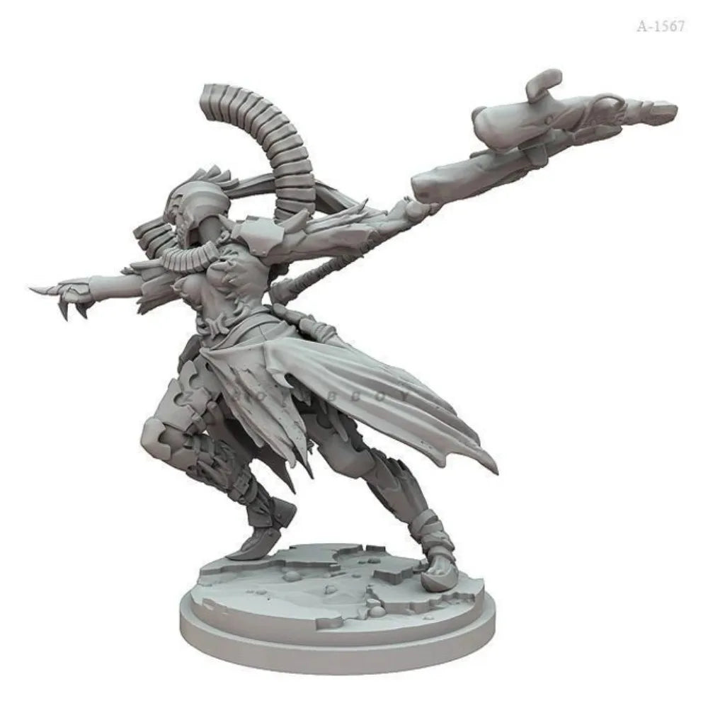 38mm Dark Fantasy Chaos Warrior, Resin Model Figure Kit, Fantasy Theme, Unassembled and Unpainted