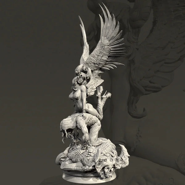 100mm 100mm Dark Elf, Resin Model Figure Kit, Fantasy Theme, Unassembled and Unpainted