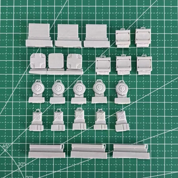 1/35 WWII Antitank Mines, Resin Model Terrain Kit, Unpainted