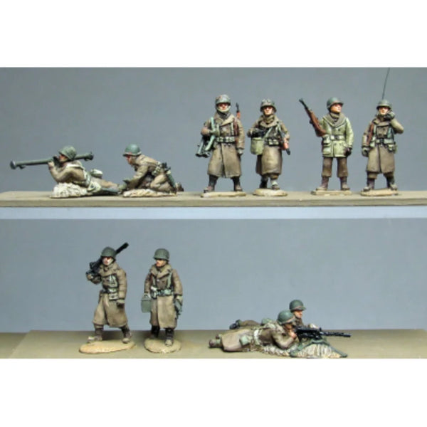 1/72 WWII US Army Infantry, 10 Figures, Resin Model Figure Kit, Unassembled and Unpainted