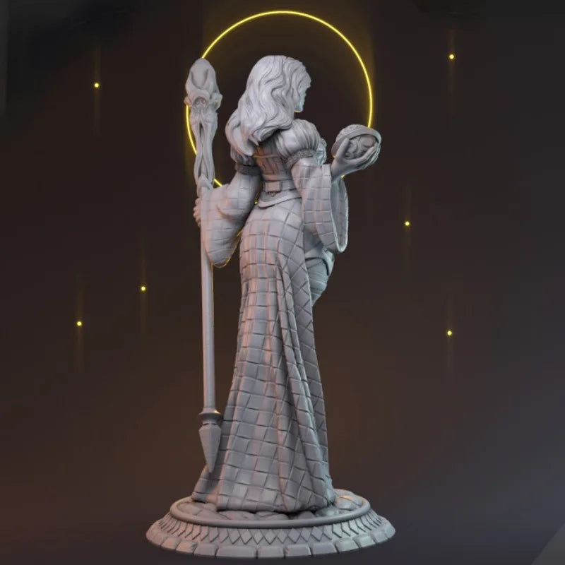 1/24 Priestess Morgana, Resin Model Figure Kit, Fantasy Theme, Unassembled and Unpainted