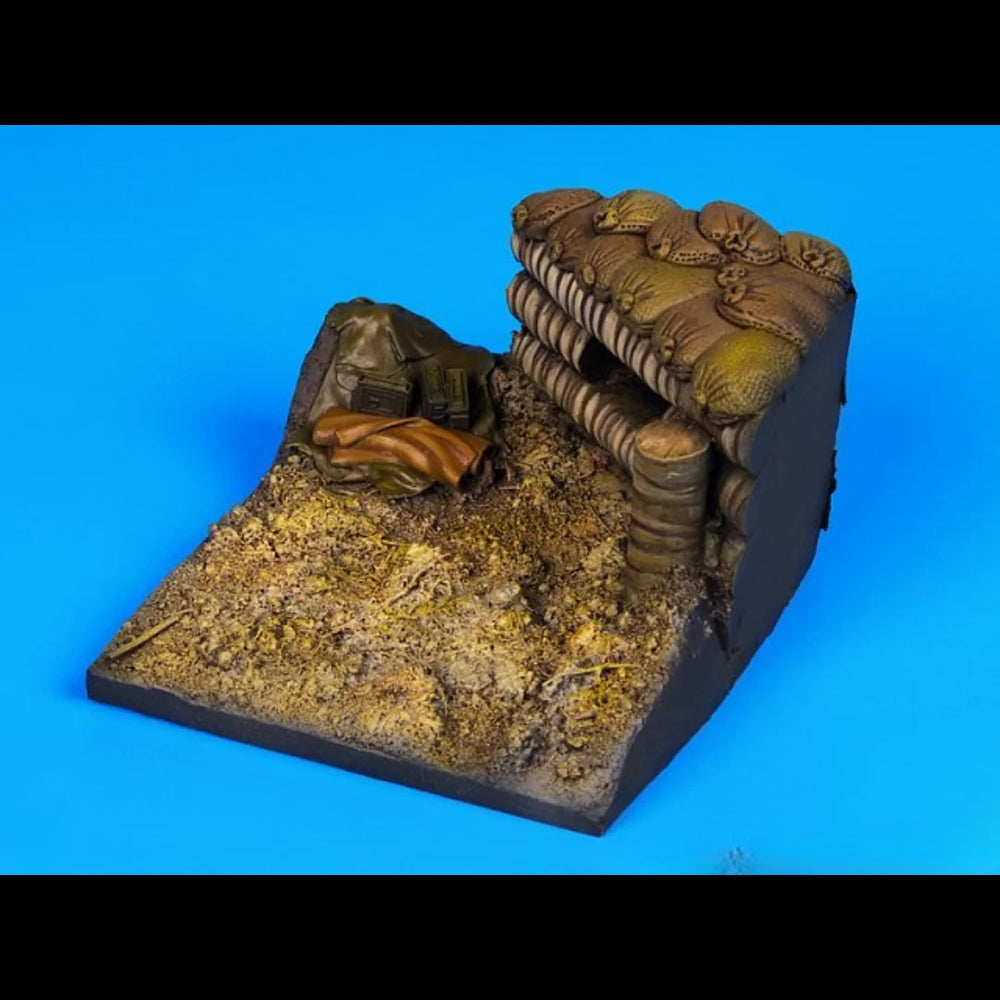 1/35 WWII Military Bunker Fortification, Resin Model Terrain Kit, Unpainted