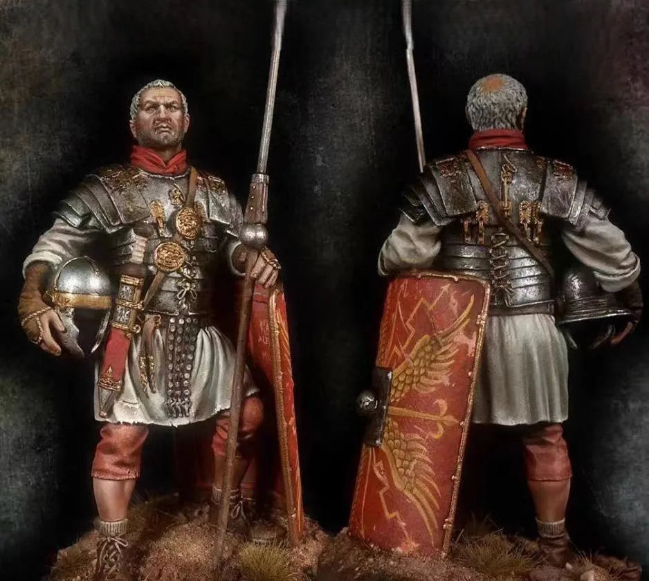 54mm Medieval Knights, 2 Figures, Resin Model Figure Kit, Unassembled and Unpainted