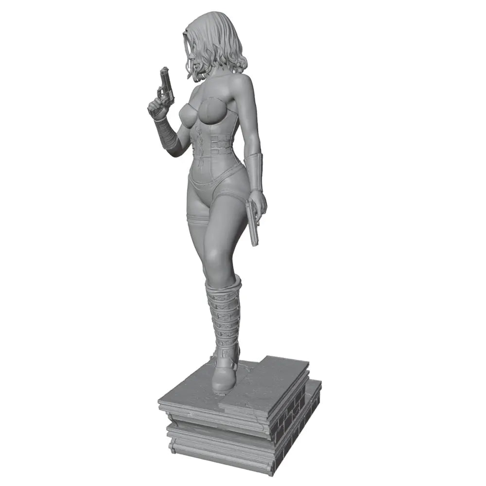 75mm Modern Female Warrior, Resin Model Figure Kit, Unassembled and Unpainted