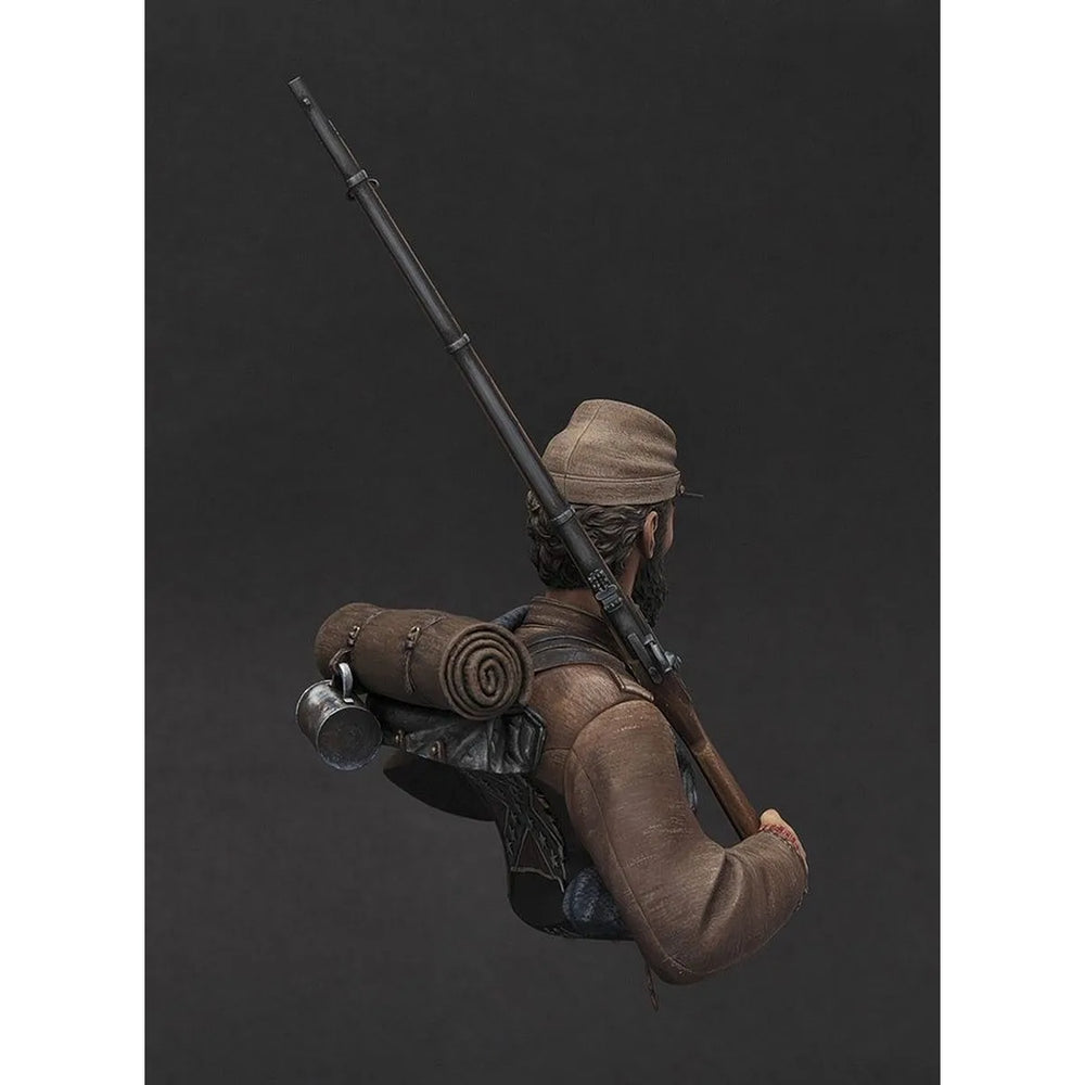 1/10 American Civil War Confederate Infantry, Resin Model Bust Kit, Unassembled and Unpainted