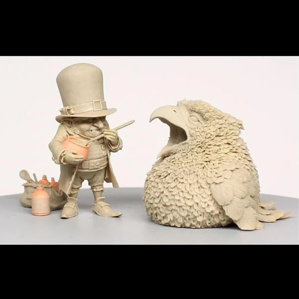 1/32 Crew & Creature, 3 Figures, Resin Model Figure Kit, Fantasy Theme, Unassembled and Unpainted